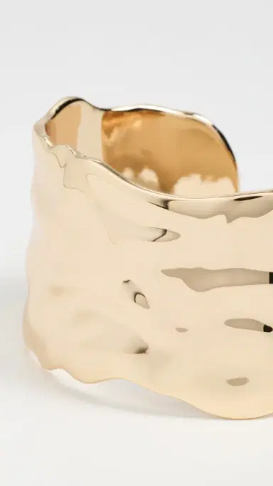 Ettika Thick Sculpted Cuff Gold One Size | Thumbnail 4