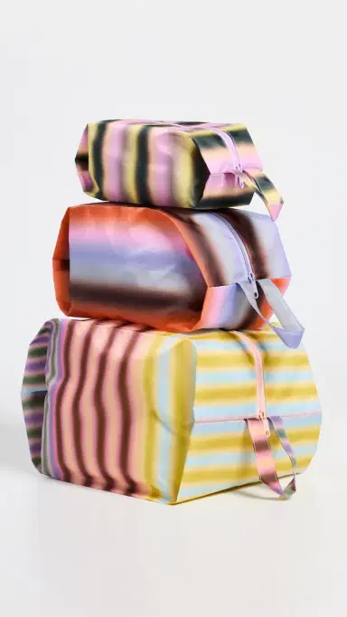 BAGGU 3D Zip Set Gradient Stripe One Size | Thumbnail 2
