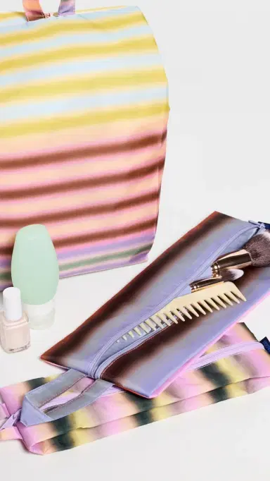 BAGGU 3D Zip Set Gradient Stripe One Size | Thumbnail 4