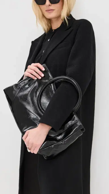 Staud Maude Satchel Black One Size | Thumbnail 4 Staud Maude Satchel Black One Size | Thumbnail 4