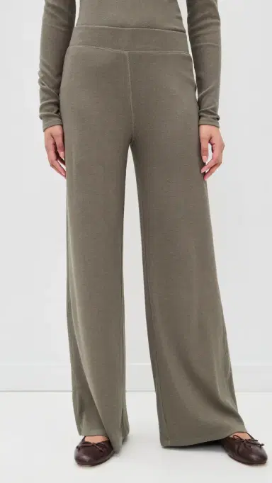Z Supply Renae Rib Pants Khaki Green | Thumbnail 2
