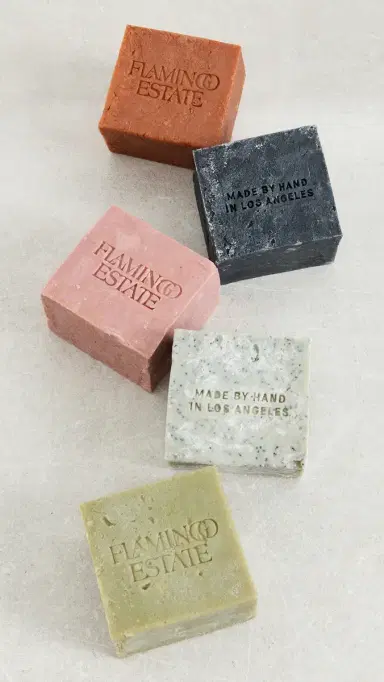 Flamingo Estate Jasmine & Damask Rose Soap Brick Green One Size | Thumbnail 4 Flamingo Estate Jasmine & Damask Rose Soap Brick Green One Size | Thumbnail 4