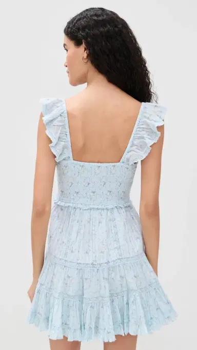 LoveShackFancy Presline Dress Snowdrop Blue | Thumbnail 3 LoveShackFancy Presline Dress Snowdrop Blue | Thumbnail 3
