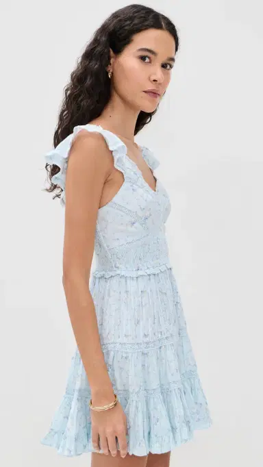 LoveShackFancy Presline Dress Snowdrop Blue | Thumbnail 4 LoveShackFancy Presline Dress Snowdrop Blue | Thumbnail 4