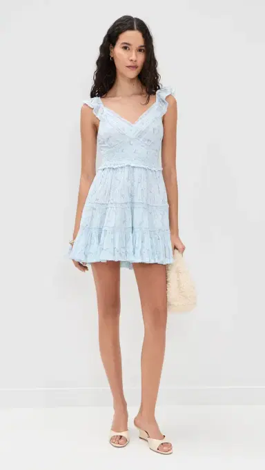 LoveShackFancy Presline Dress Snowdrop Blue | Thumbnail 5 LoveShackFancy Presline Dress Snowdrop Blue | Thumbnail 5