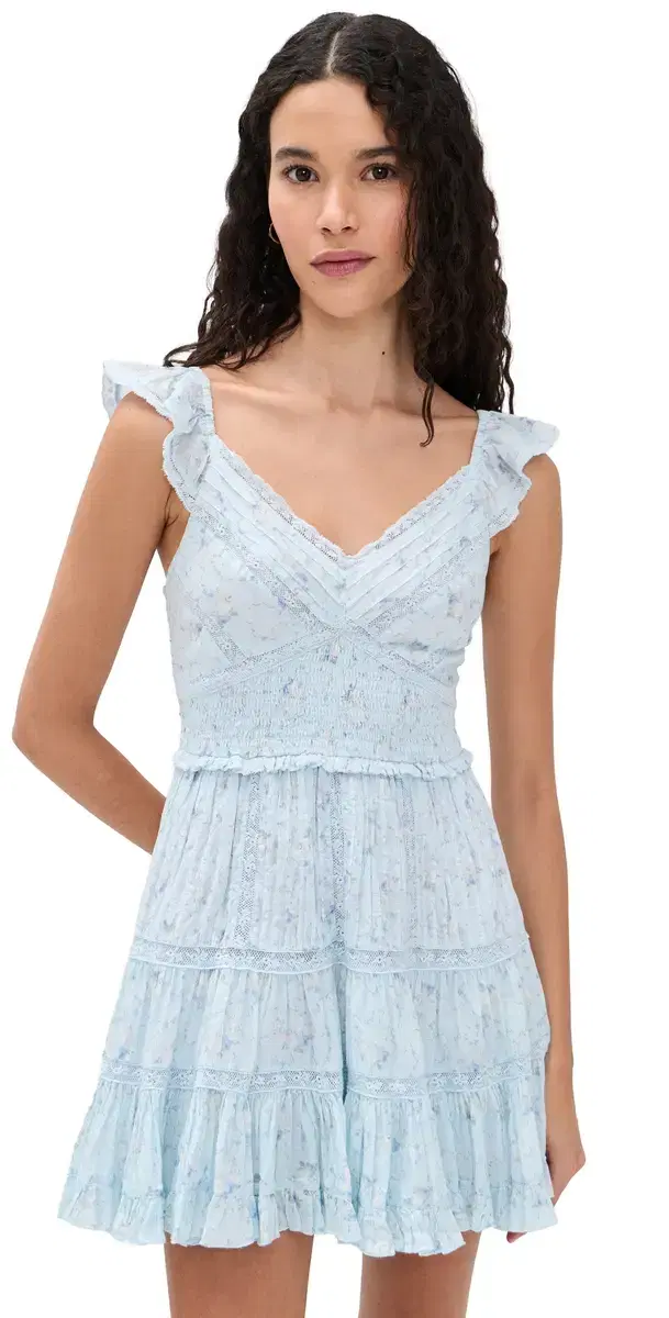 Presline Dress Snowdrop Blue
