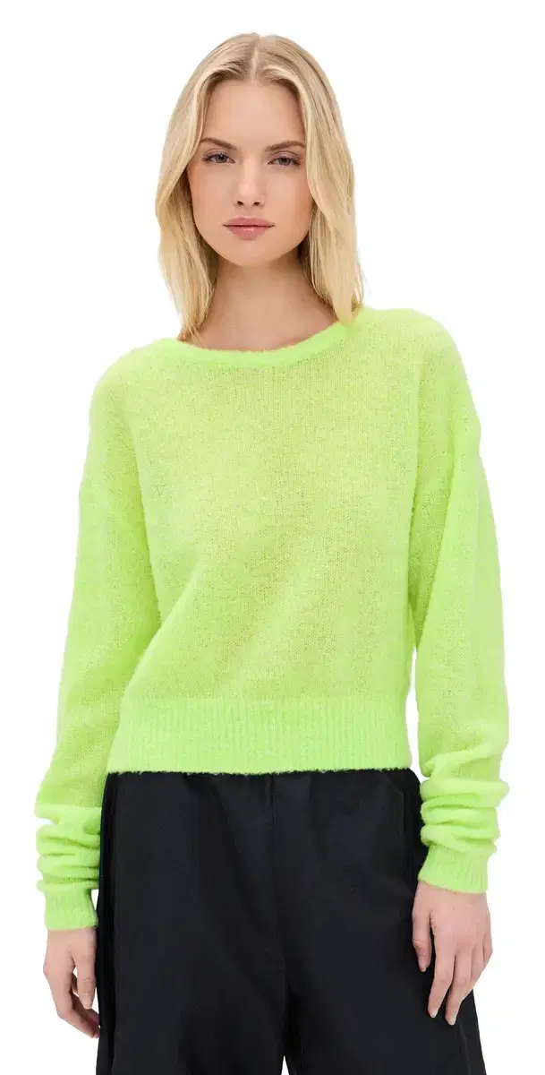 Lightweight Wool weater Citronnade Fluo Chine