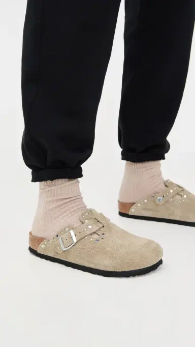 Birkenstock Boston Rivets Clogs Taupe 40 | Thumbnail 3