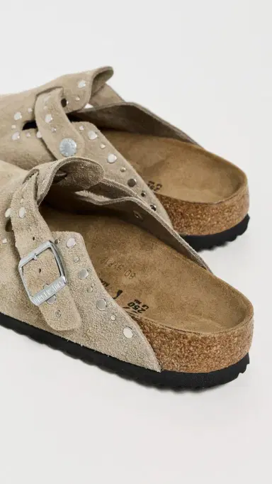 Birkenstock Boston Rivets Clogs Taupe 40 | Thumbnail 4