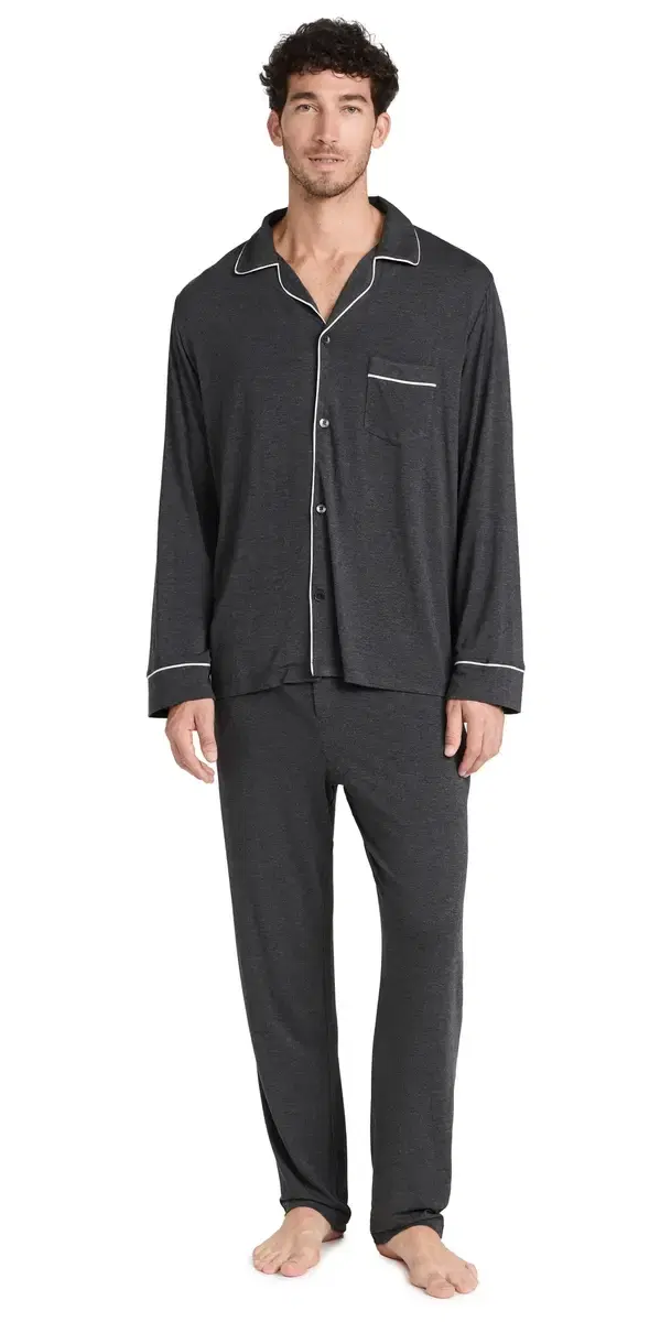 William Modal ong PJ Set Charcoal Heather/