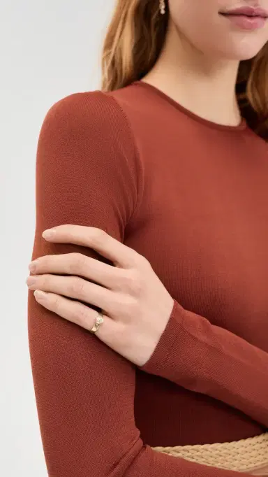 Alexa Leigh Pear Pinky Ring Yellow Gold | Thumbnail 3