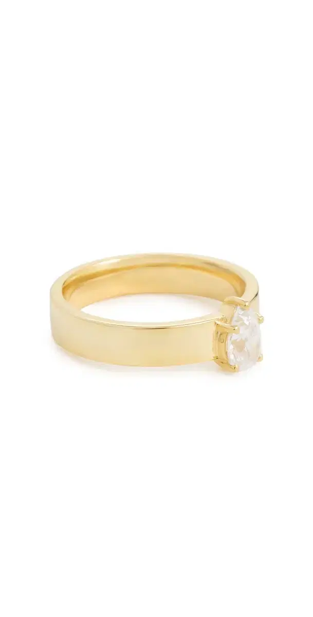 Pear Pinky Ring Yellow Gold