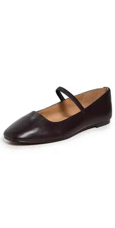Madewell The Greta Ballet Flat Coffee Bean | Thumbnail 1