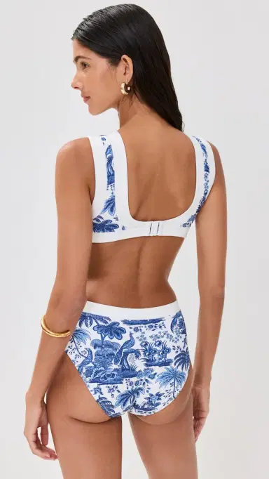 Staud Dolce One Piece Blue Toile L | Thumbnail 3