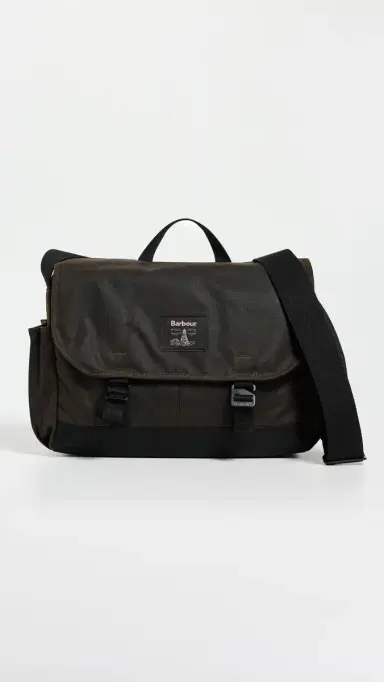 Barbour Field Wax Messenger Bag | Thumbnail 2