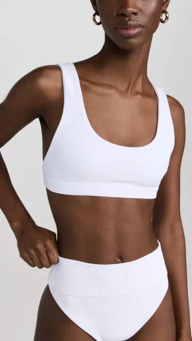 BEACH RIOT Peyton Bikini Top White S | Thumbnail 2 BEACH RIOT Peyton Bikini Top White S | Thumbnail 2