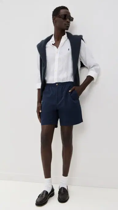 Polo Ralph Lauren Long Sleeve Linen Shirt Ceramic White | Thumbnail 5