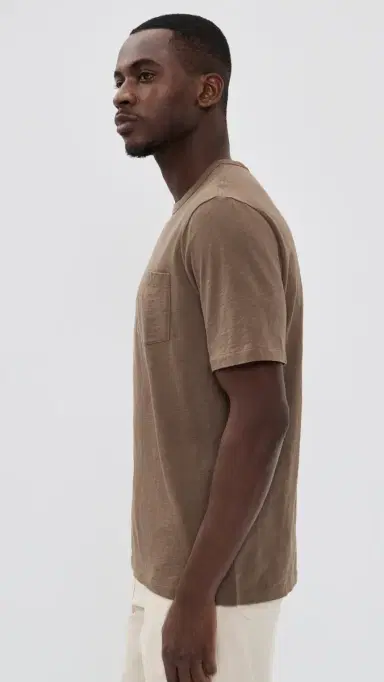 Faherty Sunwashed Pocket Tee Island Brown | Thumbnail 4