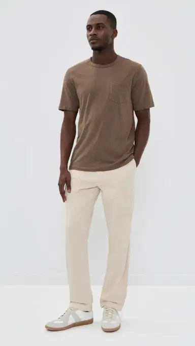 Faherty Sunwashed Pocket Tee Island Brown | Thumbnail 5