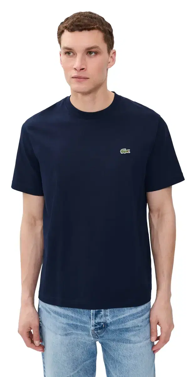 Cotton Logo Tee Navy