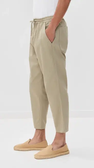 Universal Works Twill Hi Water Trousers Stone | Thumbnail 4