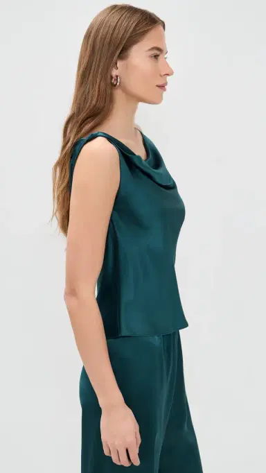 Leset Barb Shell Blouse Pacific | Thumbnail 4