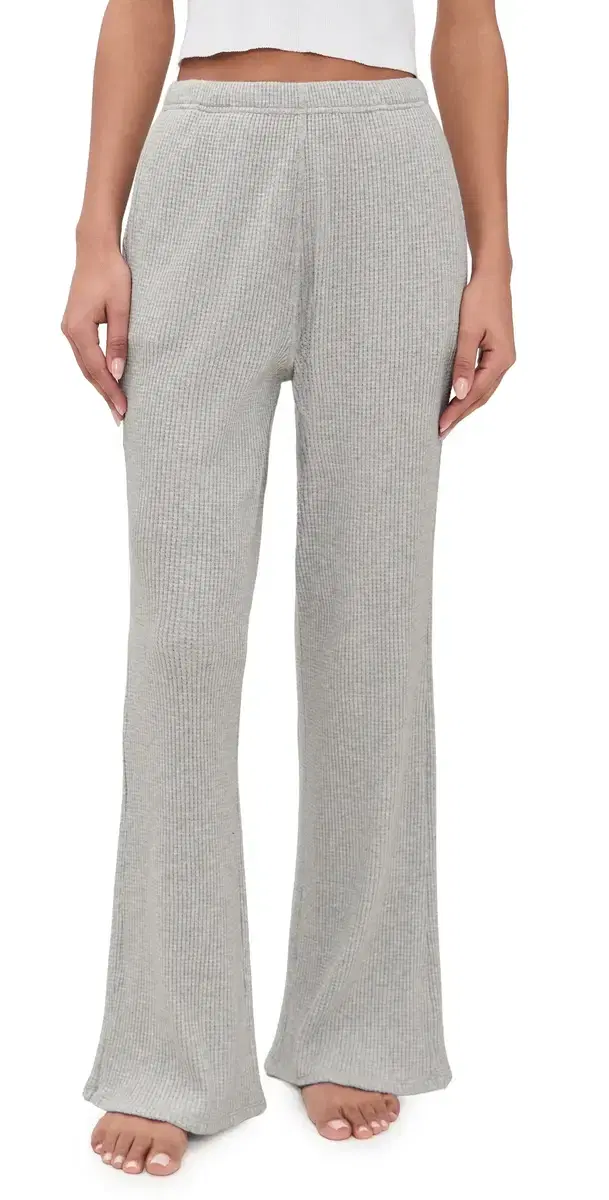 Wafflesoft Wide Leg Pants oonlit Grey Heather