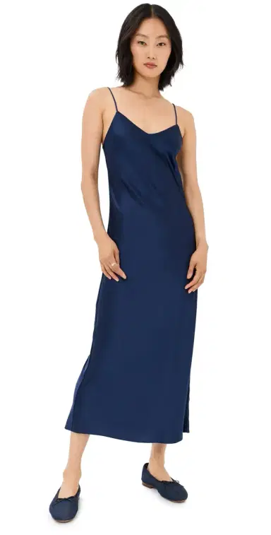 Polo Ralph Lauren Sleeveless Slip Dress Newport Navy | Thumbnail 1