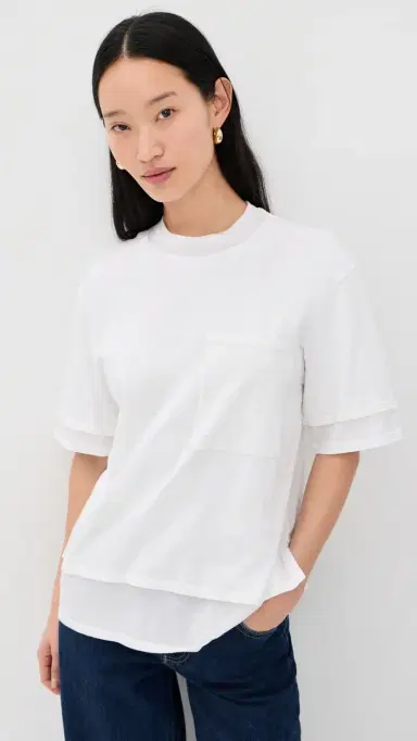 TWP Double Up Tee White | Thumbnail 2 TWP Double Up Tee White | Thumbnail 2
