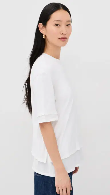 TWP Double Up Tee White | Thumbnail 4 TWP Double Up Tee White | Thumbnail 4