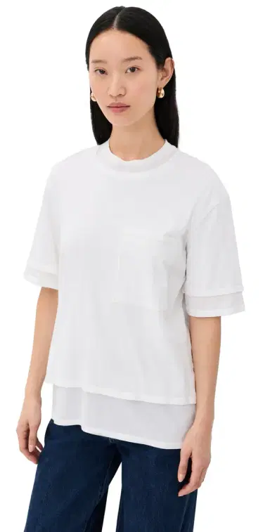 TWP Double Up Tee White | Thumbnail 1 TWP Double Up Tee White | Thumbnail 1