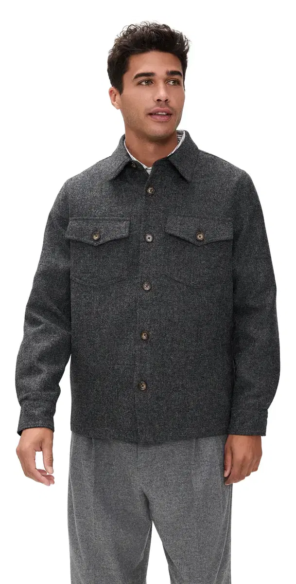 Wool Field hirt Jacket Grey