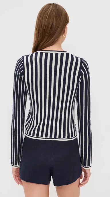 State & Lake Game Day Cardigan Navy S | Thumbnail 3