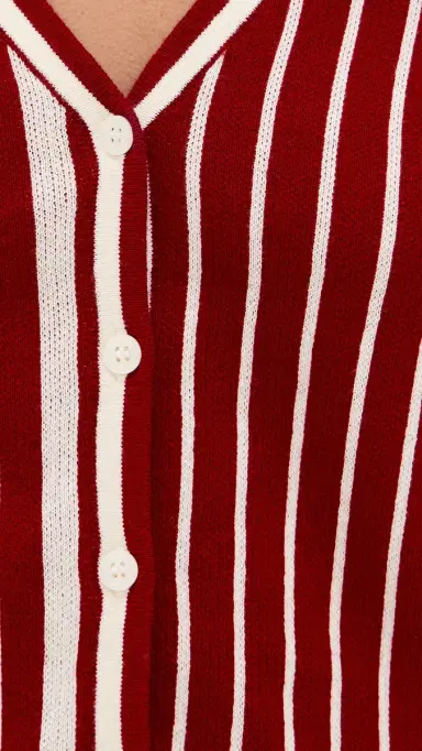 State & Lake Game Day Cardigan Burgundy L | Thumbnail 6