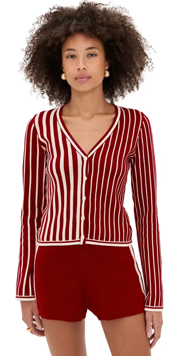 Game Day Cardigan Burgundy