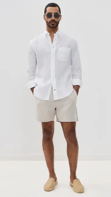 Gitman Vintage Linen Shirt White L | Thumbnail 5 Gitman Vintage Linen Shirt White L | Thumbnail 5