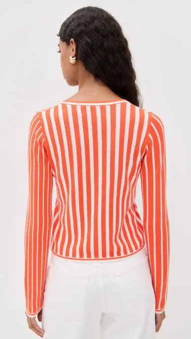 State & Lake Game Day Cardigan Orange M | Thumbnail 3