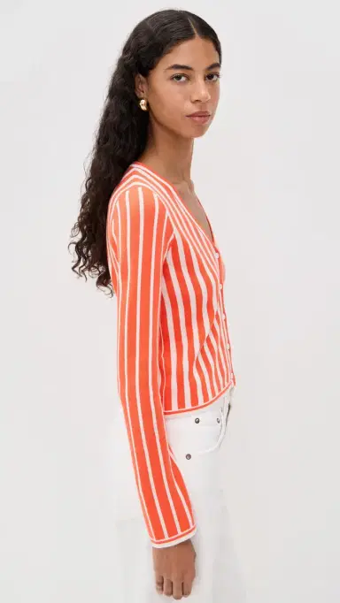State & Lake Game Day Cardigan Orange M | Thumbnail 4