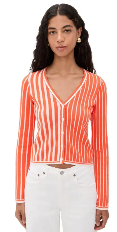 State & Lake Game Day Cardigan Orange M | Thumbnail 1