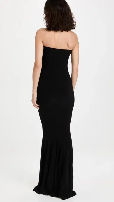 Norma Kamali Strapless Fishtail Gown Black L | Thumbnail 3 Norma Kamali Strapless Fishtail Gown Black L | Thumbnail 3