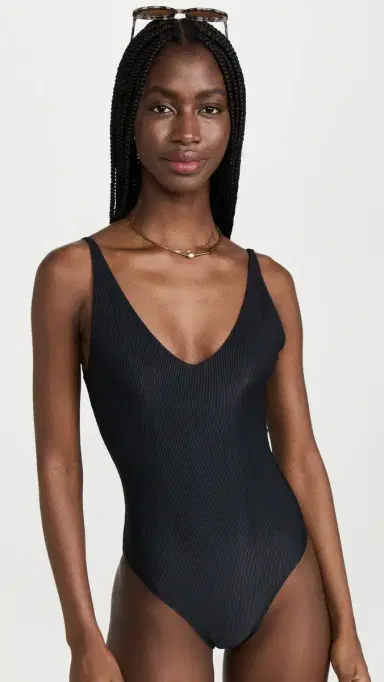 Beach Riot Reese One Piece Black | Thumbnail 2