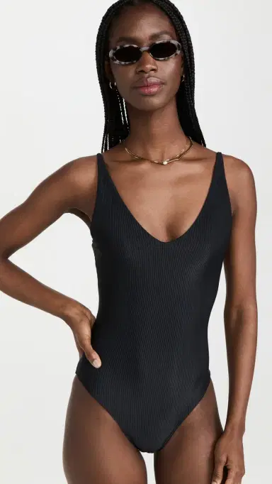 Beach Riot Reese One Piece Black | Thumbnail 5