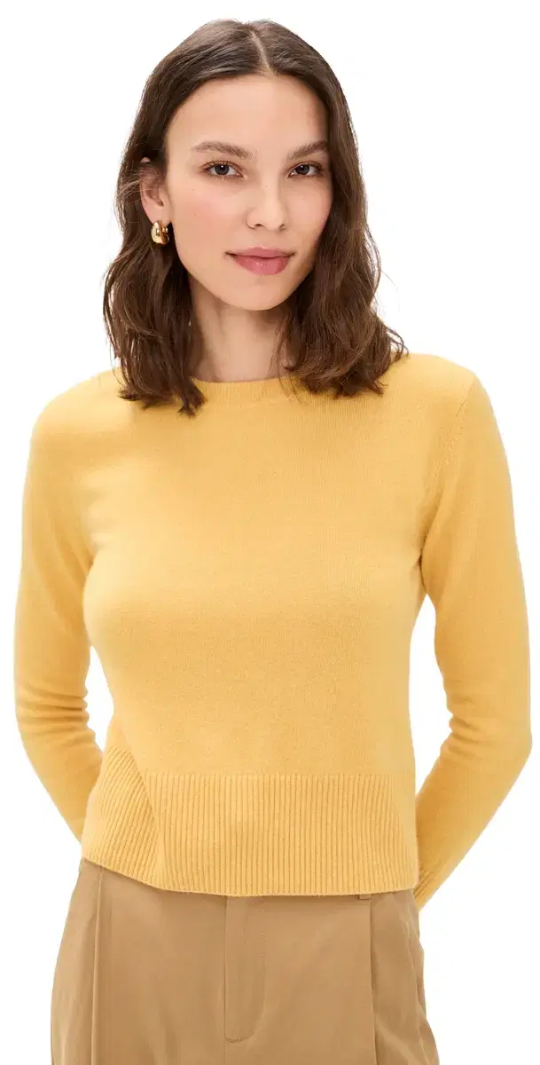 Cashmere Crew Neck weater Golden