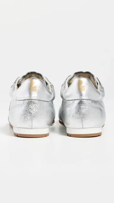 Larroudé Stella Sneakers Silver Metallic Leather 5 | Thumbnail 4