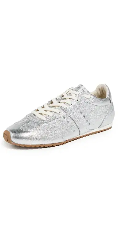 Larroudé Stella Sneakers Silver Metallic Leather 5 | Thumbnail 1