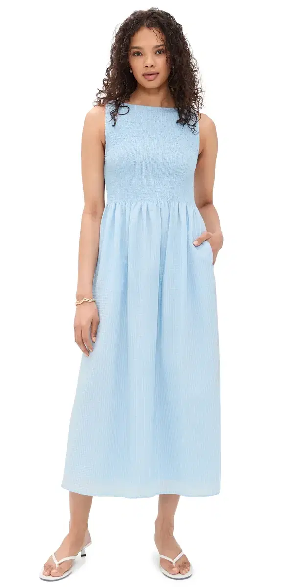 The Cosima Nap Dress Pale Blue