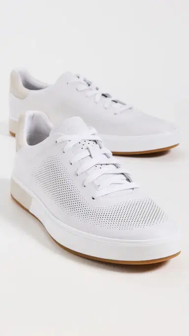 Cole Haan Grandpro Angleace Sneakers Optic White/Silver Birch 9 | Thumbnail 4