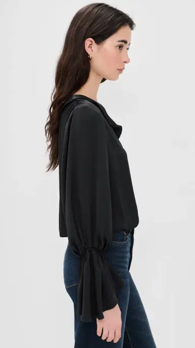 Ramy Brook Sammy Blouse Black | Thumbnail 4