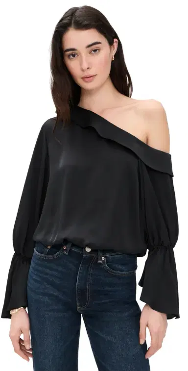 Ramy Brook Sammy Blouse Black | Thumbnail 1