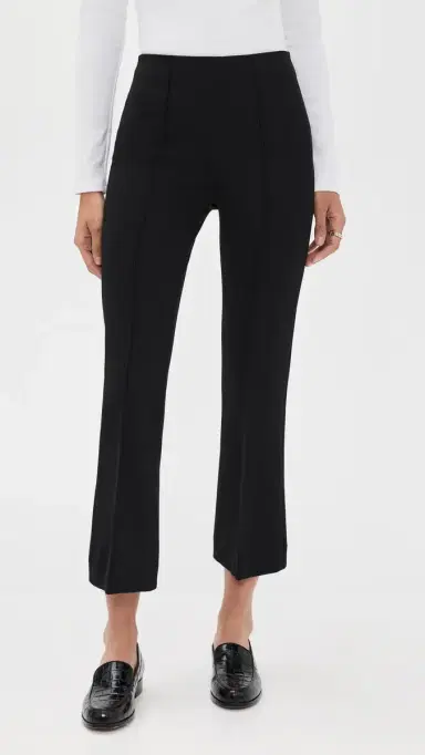 rag & bone Irina Ponte Kick Flare Trousers Black L | Thumbnail 2